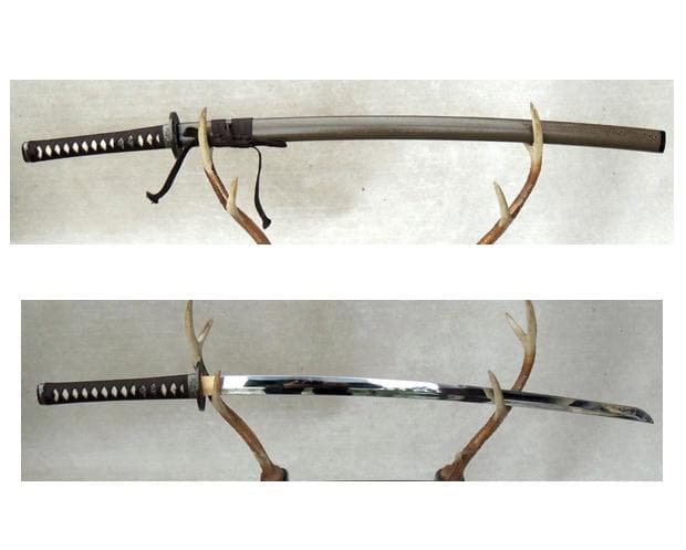 ★ 日本刀大刀　模造刀 唐獅子牡丹 ★ 金属製　武具 刀装具 居合刀