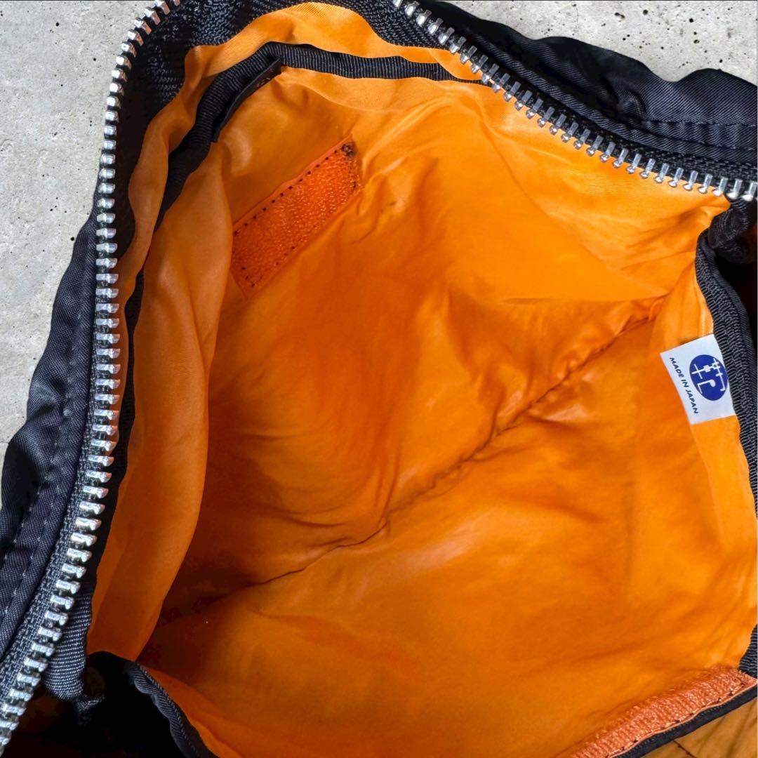美品 ポーター PORTER タンカー 2室式 ショルダーバッグ（M） ブラック