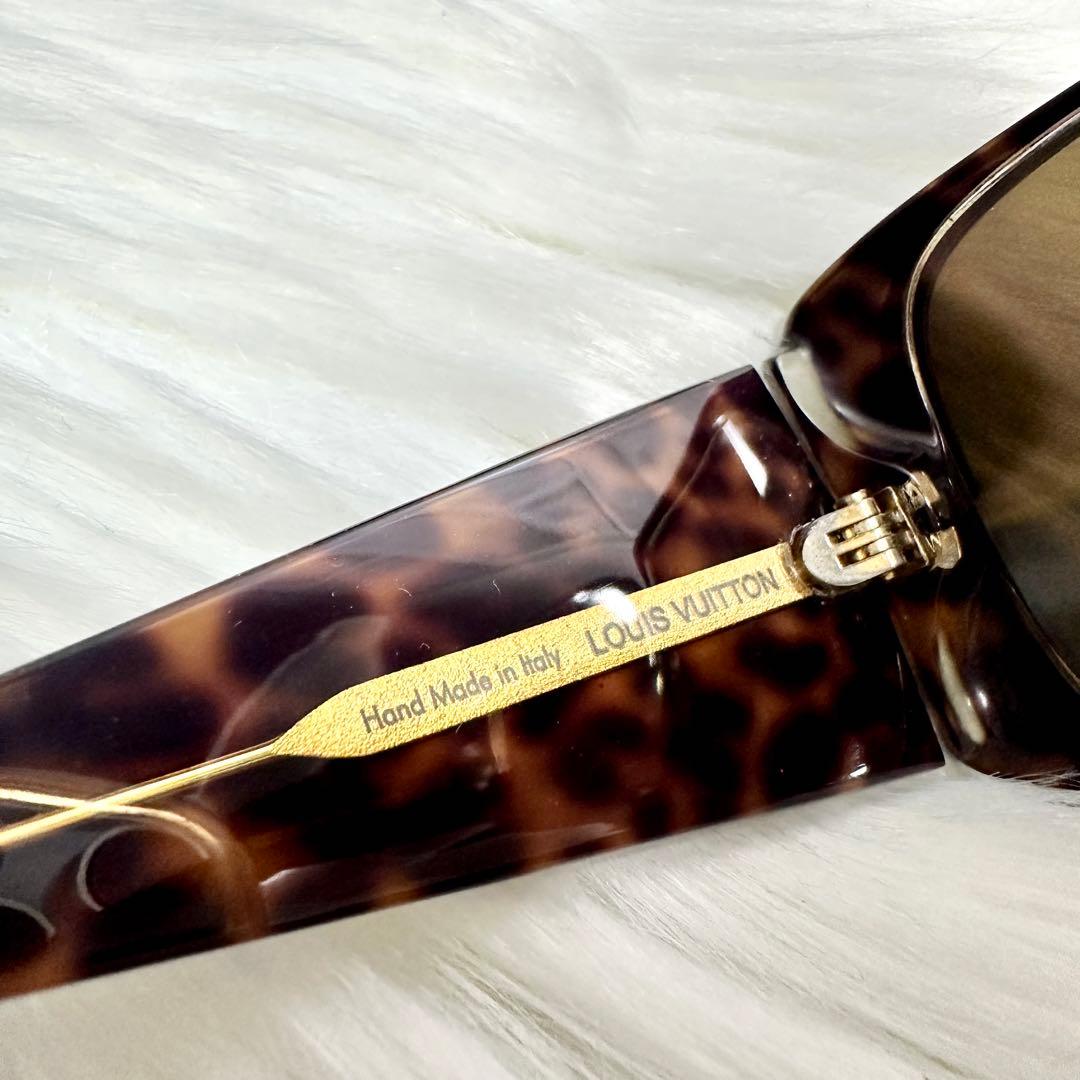 美品 ルイヴィトン サングラス レオパード マルキーズ Z0207E ブラウン