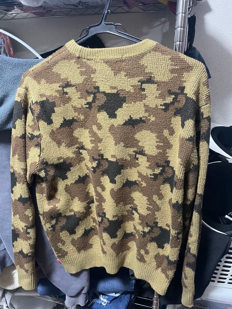 Supreme 迷彩ニットセーター S