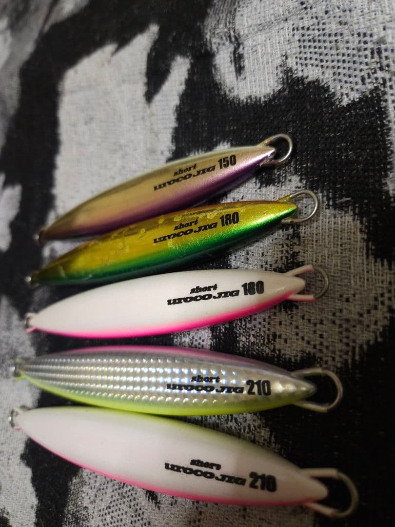 ウロコジグショート 計5本セット 限定カラー有り 150g 180g 210g