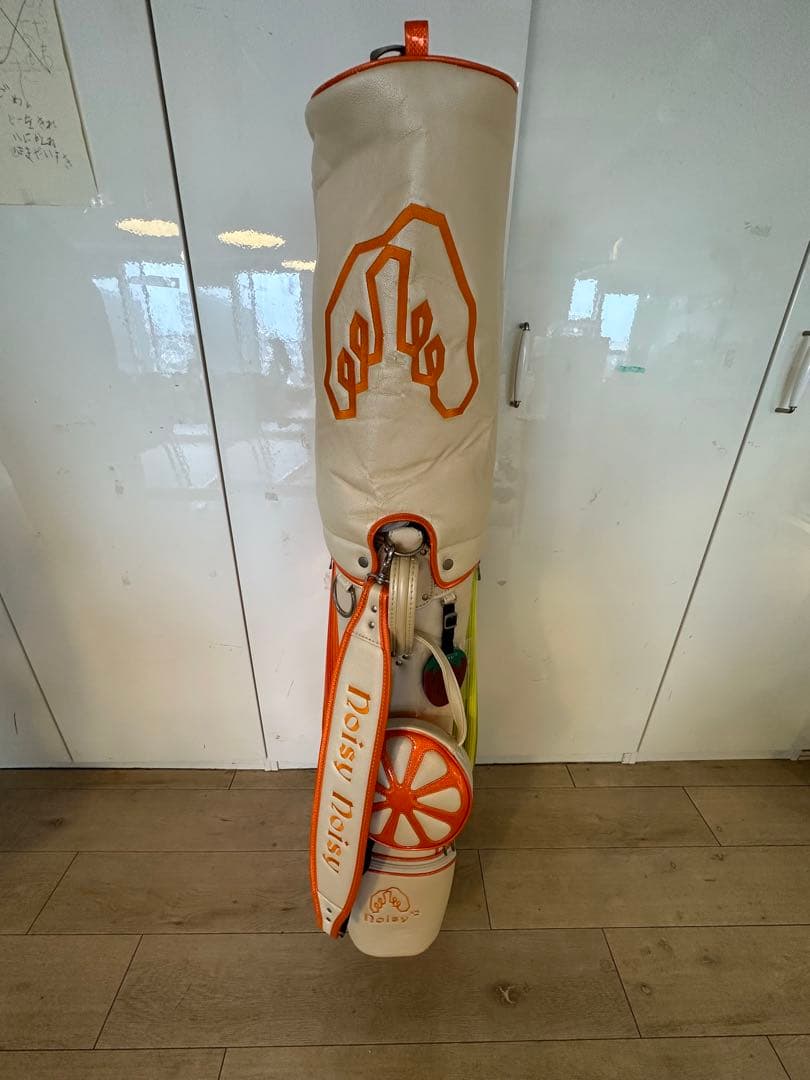 Noisy Noisy キャディバッグ オレンジ/グリーン