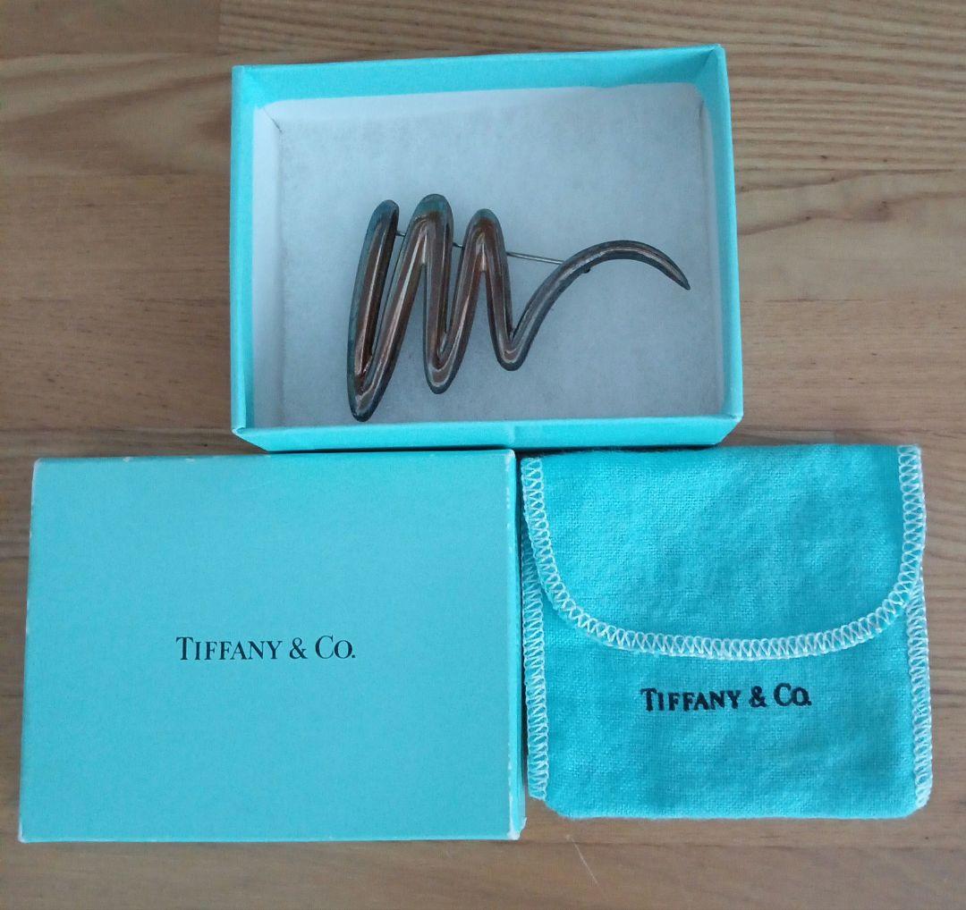 Tiffany ティファニー　ブローチ　スクリブル　シルバー