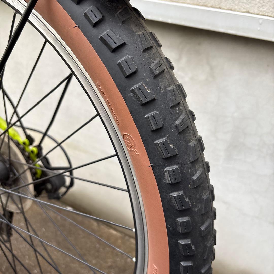 マウンテンバイク　蛍光グリーン asahi