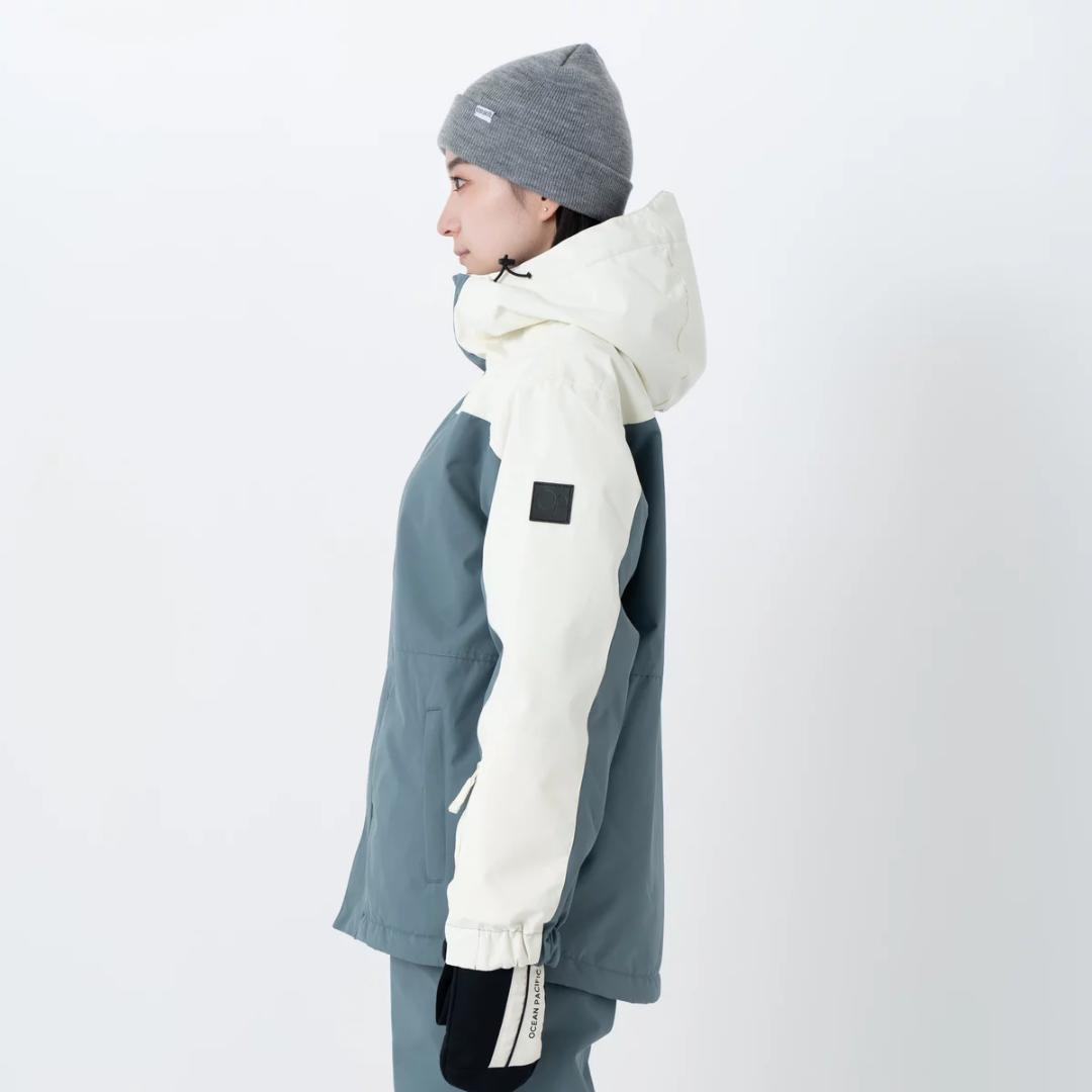 オーシャンパシフィック スノーウェア レディース L クリーム/ダークグレー