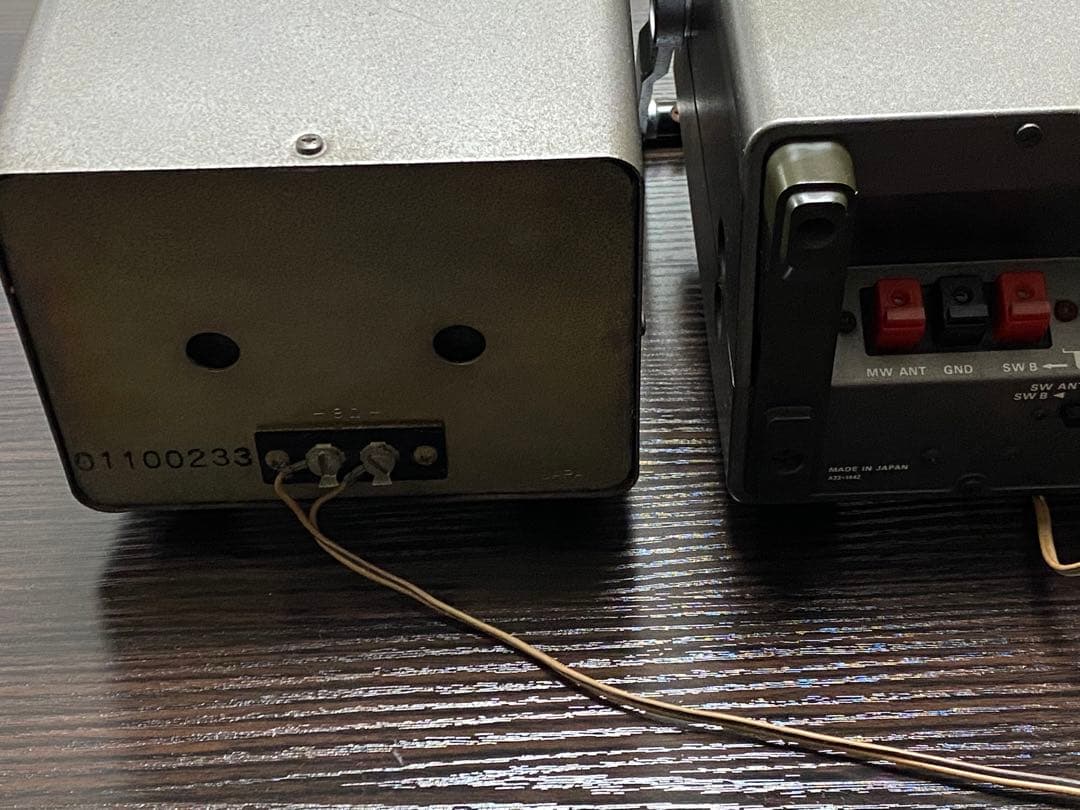 TRIO /トリオ R-1000 通信型受信機&スピーカー 通電確認済み