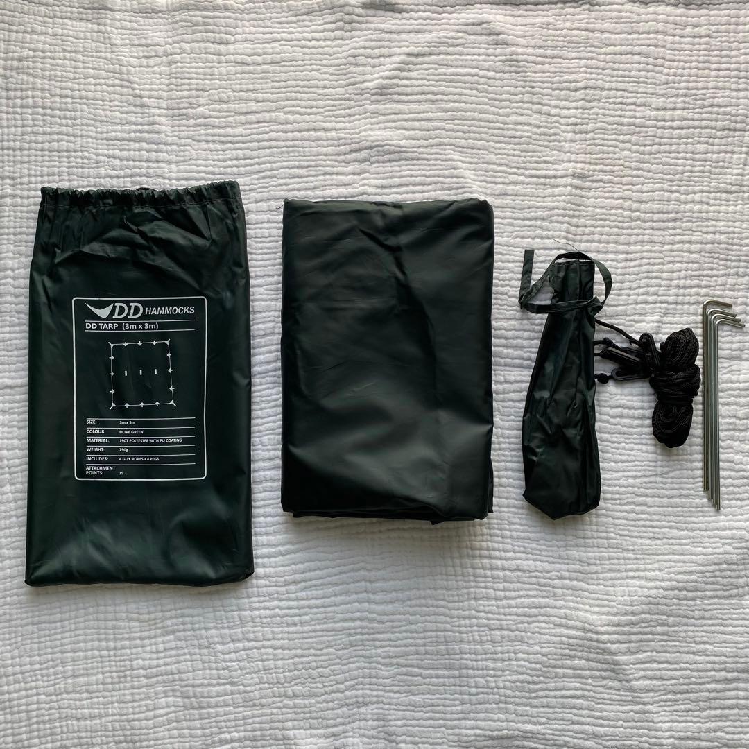 【新品・未使用】DD TARP 3m x 3m オリーブグリーン