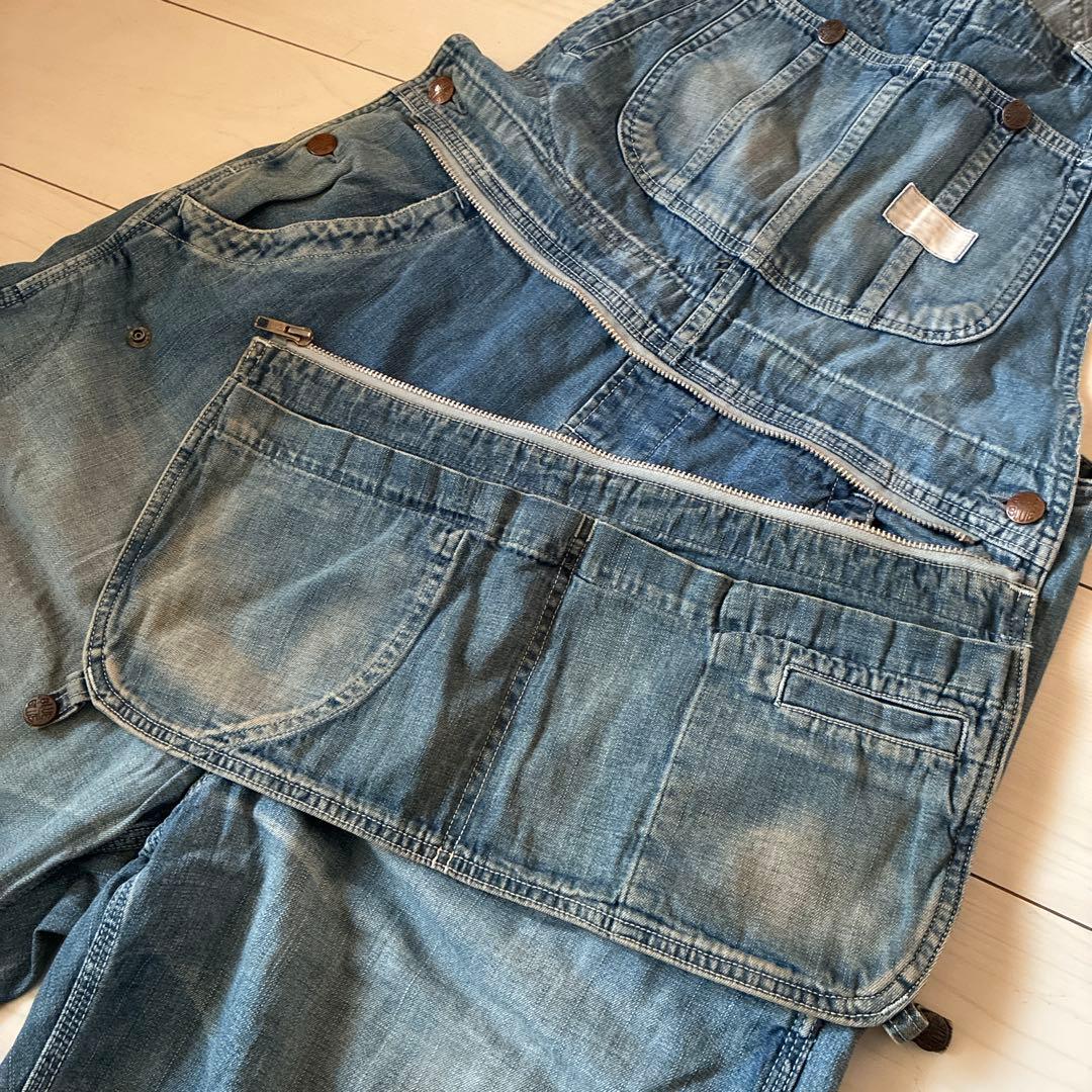 BLUEBLUE オーバーオール ペインターパンツ