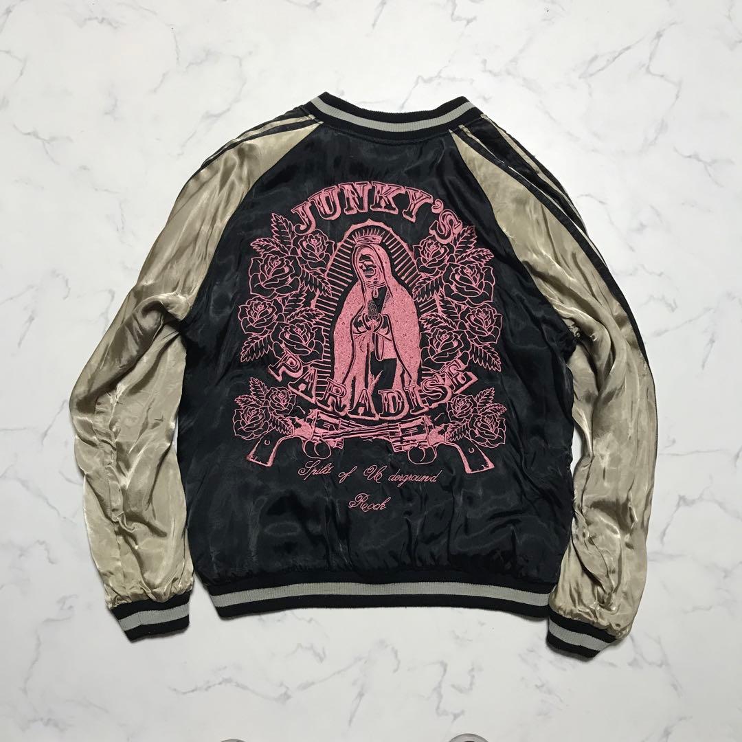 Y2K レーヨンスカジャン スカルマリア　JUNKY'S PARADISE 平成