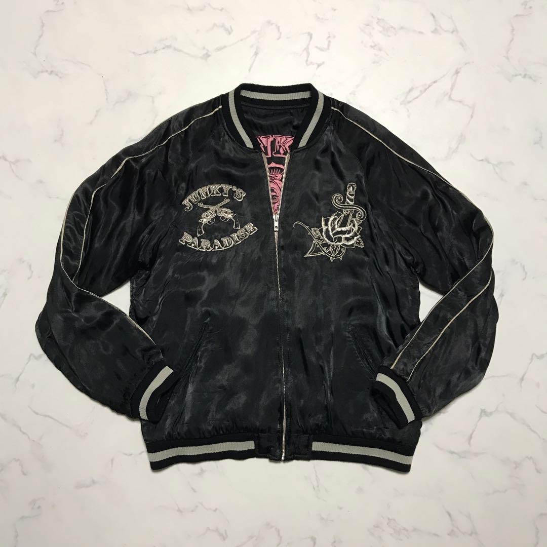 Y2K レーヨンスカジャン スカルマリア　JUNKY'S PARADISE 平成