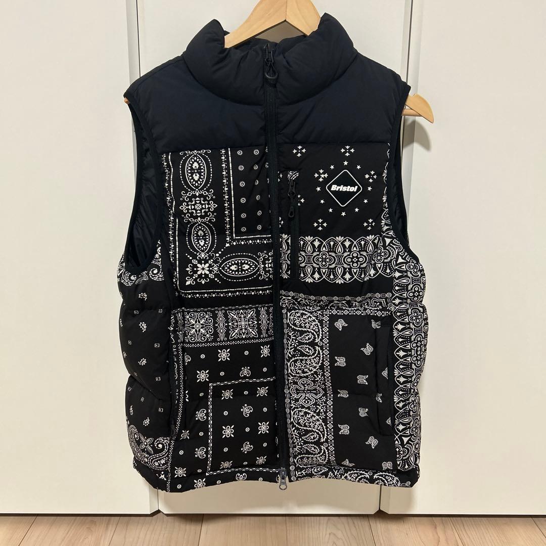 週末限定価格 FCRB ベスト ダウン ペイズリー