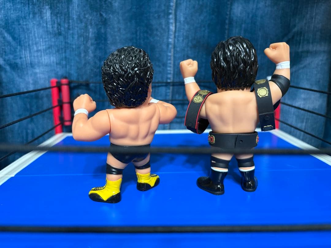 16d フィギュア12体+プロレスリング+カブキサイン　セット