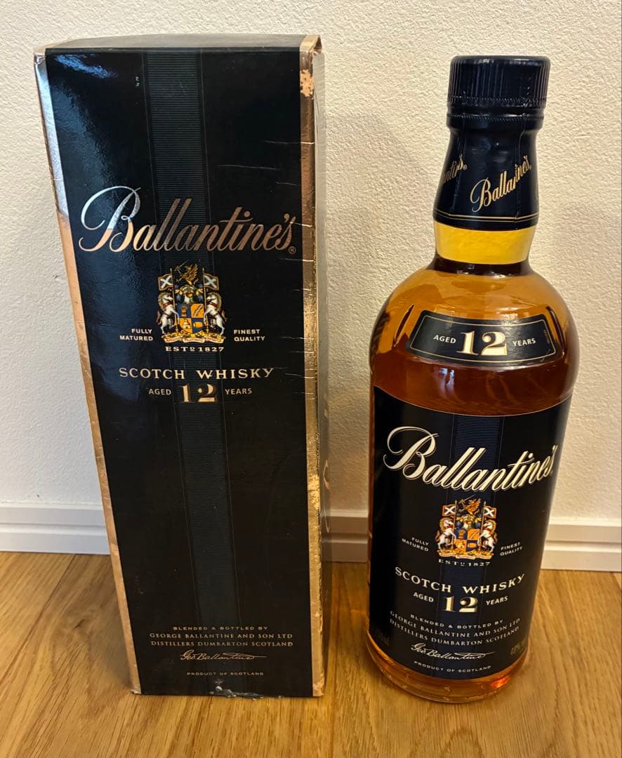 バランタイン　12年　丸ボトル　終売品