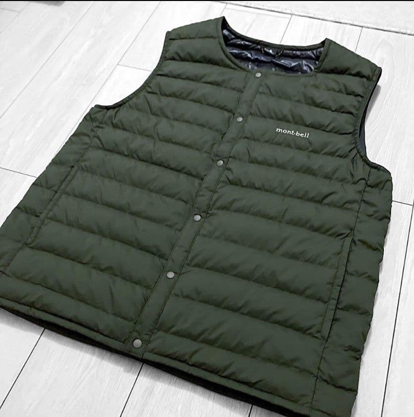 美品！ mont-bell スペリオダウン ラウンドネックベスト Ｌ