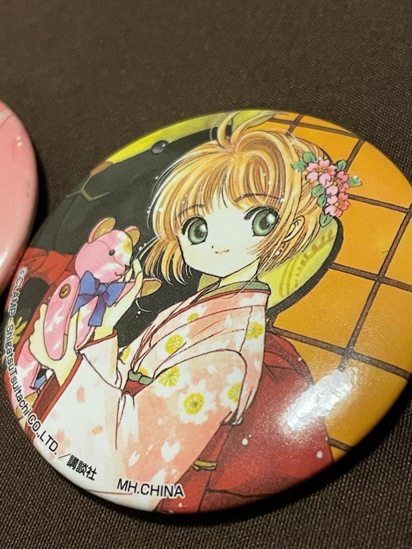 カードキャプターさくら フォーチュンバッジ 木之本桜　大道寺知世 缶バッジ