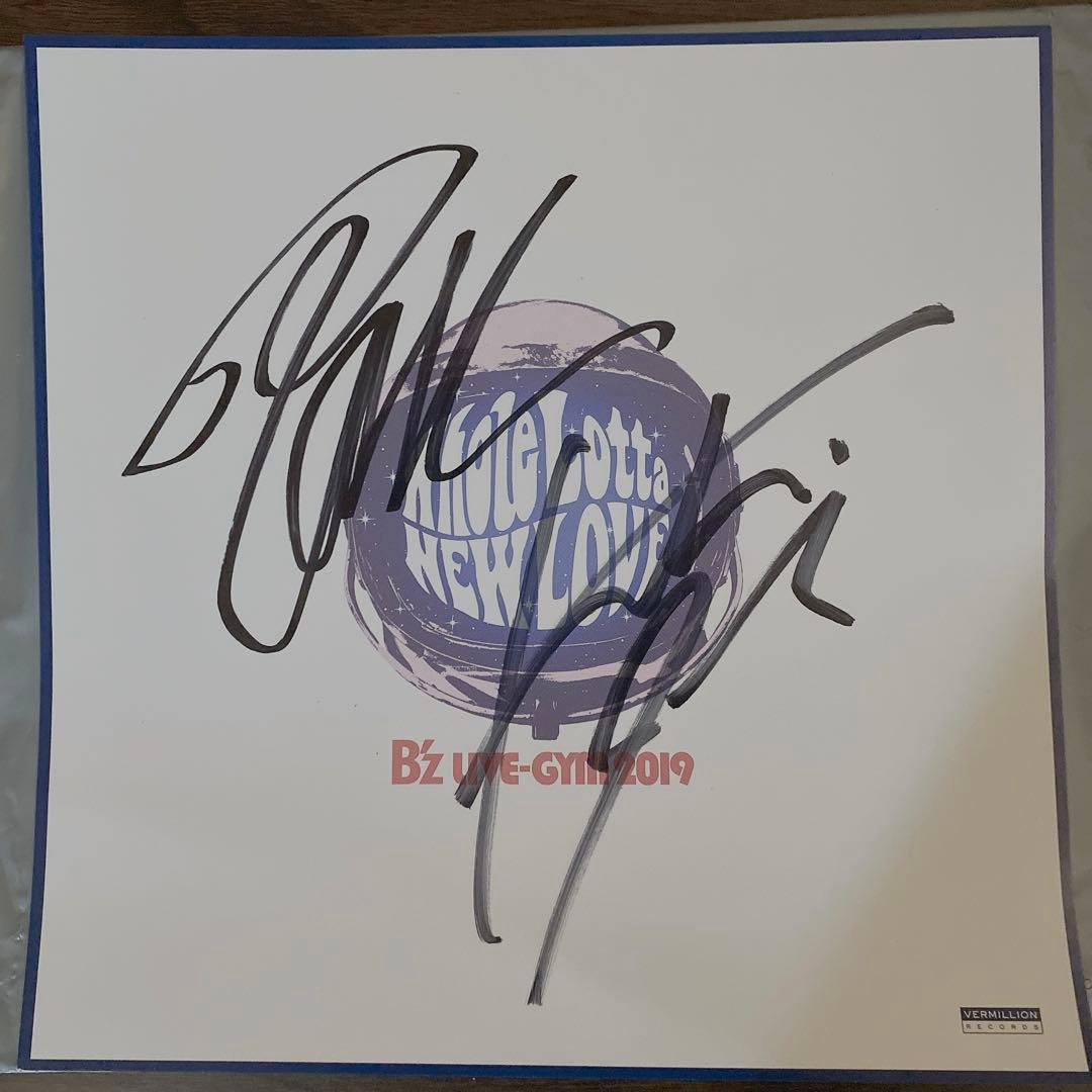 B’z サイン入り色紙 2019