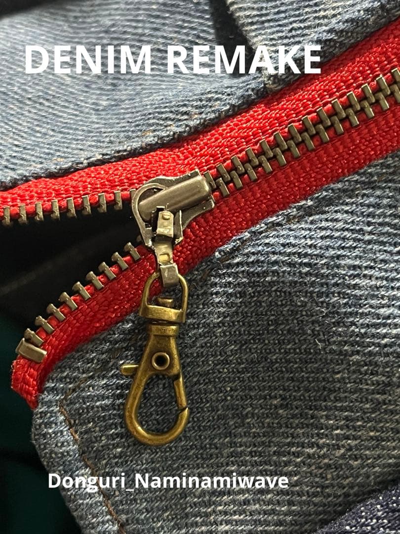 ゆぴさま❤️pagesになります。デニムリメイク❤️フリル付トート＆クラッチ２点