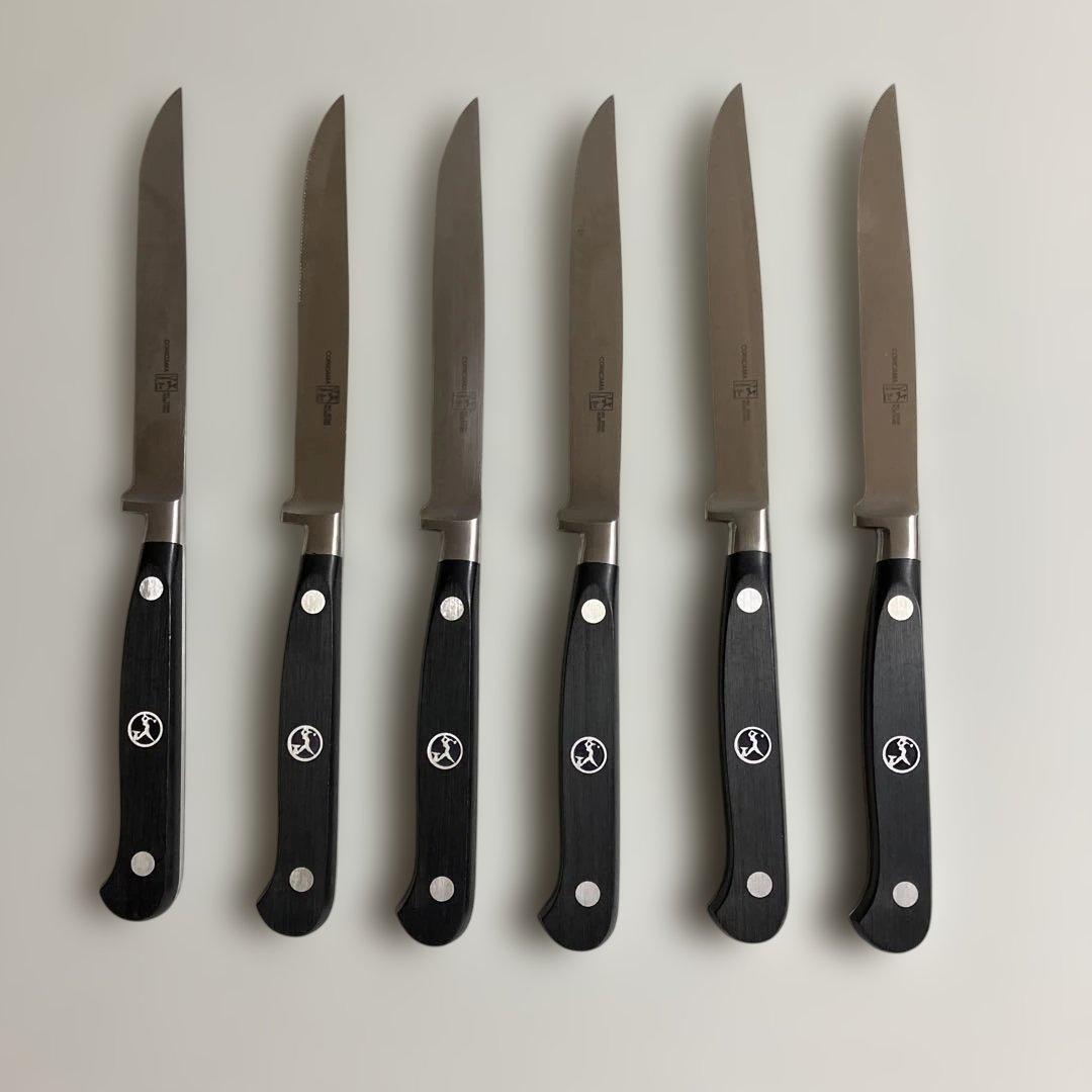 イタリア　ALEXANDER(=CORICAMA)のステーキナイフ6本　ケース付