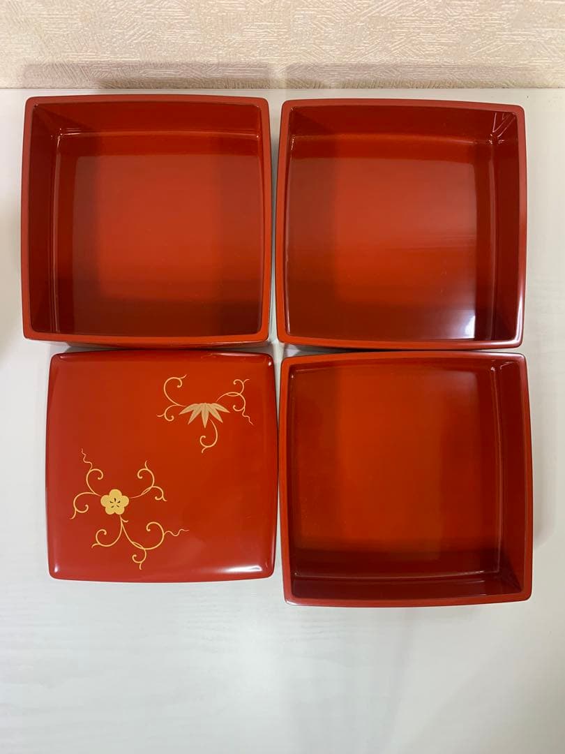 【未使用品】輪島塗　重箱 金彩