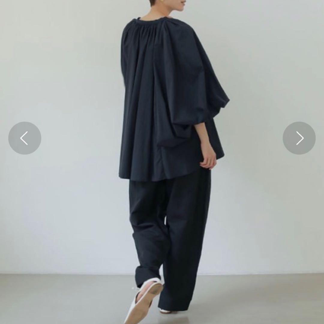 エトレトウキョウ ETRE TOKYO ボリュームスリーブシャツ ネイビー F