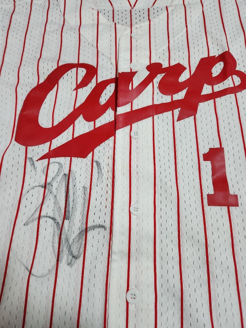 前田智徳1☆直筆サイン☆広島東洋カープ・ユニフォーム☆Lサイズ