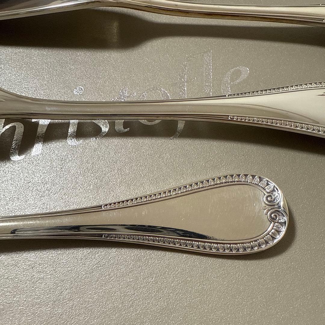 美品　クリストフル　フィッシュナイフ4本　マルメゾン