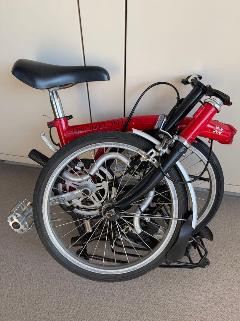 BROMPTON 折りたたみ自転車 3段変速　レッド