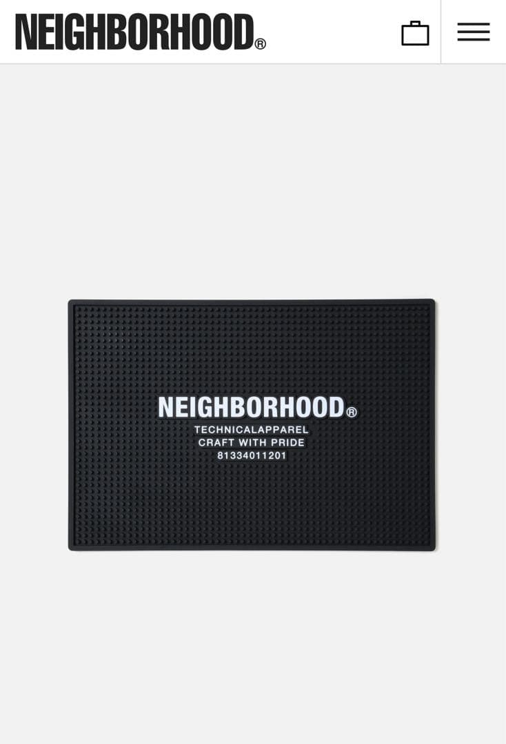 小物 NEIGHBORHOOD LOGO BAR MAT
