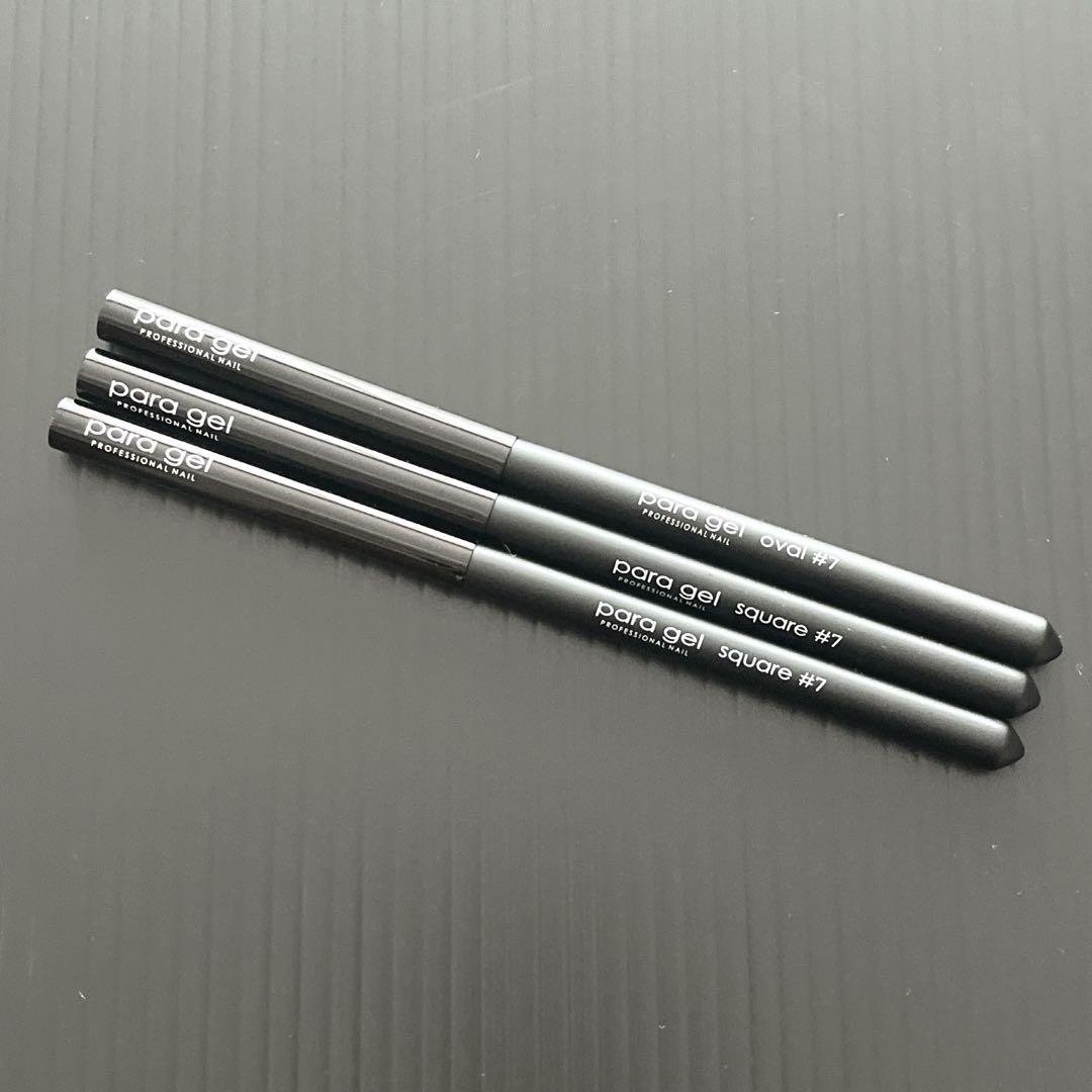 パラジェル para gel パラブラシ ネイルブラシ 筆 オーバル＆スクエア