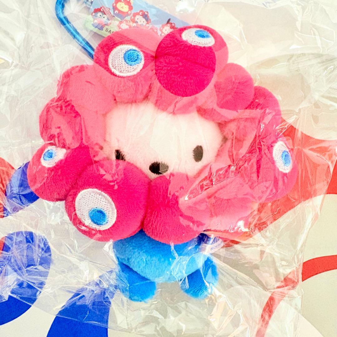 サンリオ　ポチャッコ　ミャクミャクなりきりマスコットキーホルダー　カラビナ付