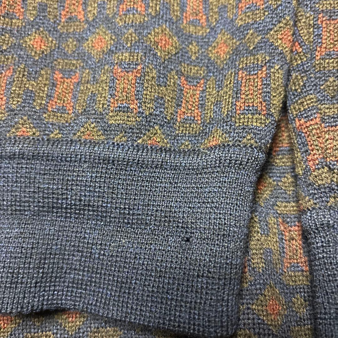 希少XL HERMES エルメス ヴィンテージ ニット セーター H柄 総柄