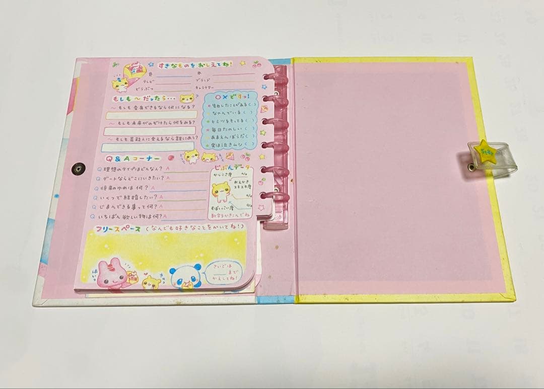 ★激レア！希少！平成レトロ！当時物！プロフィール帳 星のクレープ屋さん★