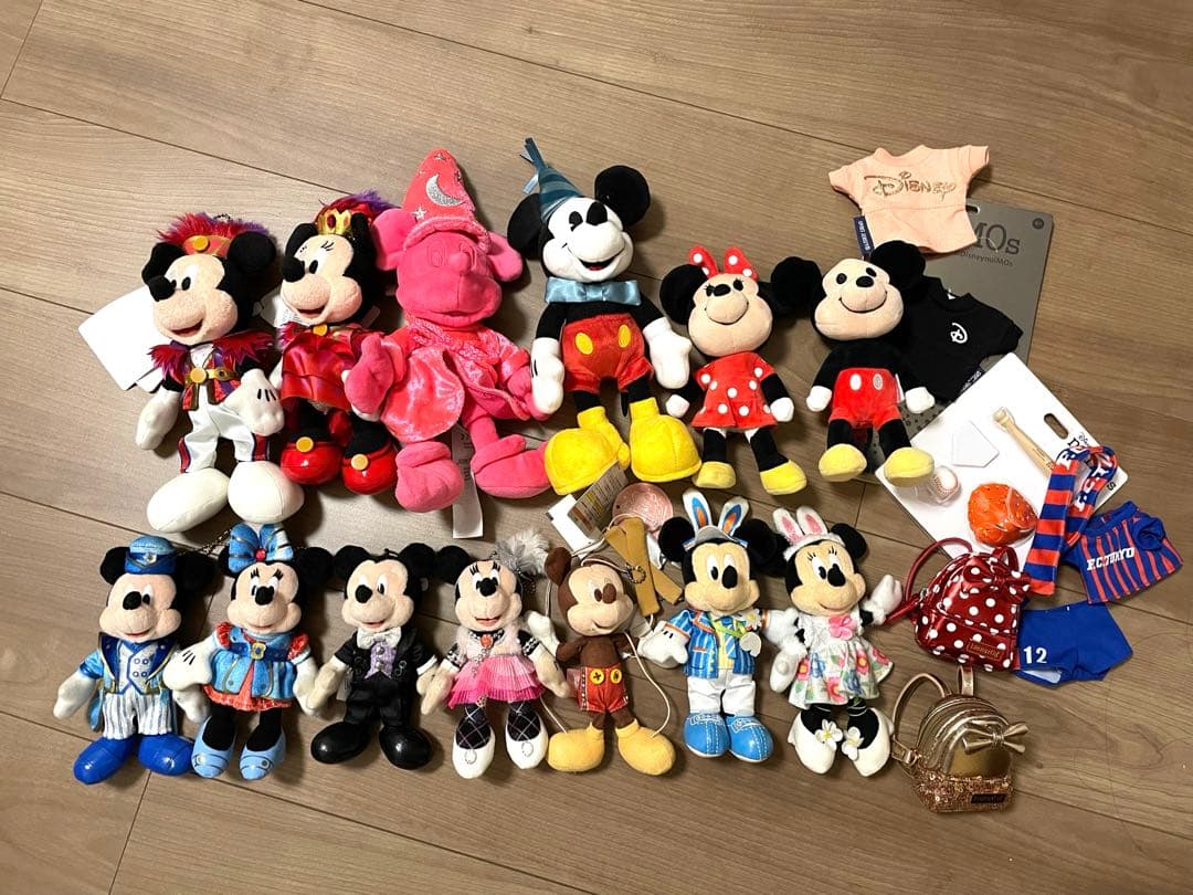 ミッキー・ミニー ぬいぐるみバッチ19点セット