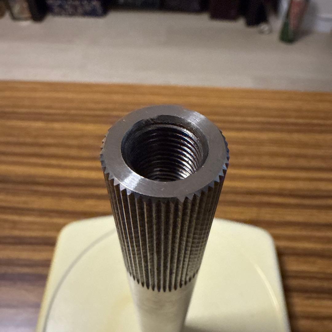 BMX、MTB用クランクシャフト 中空チタン製 48スプライン　19mm