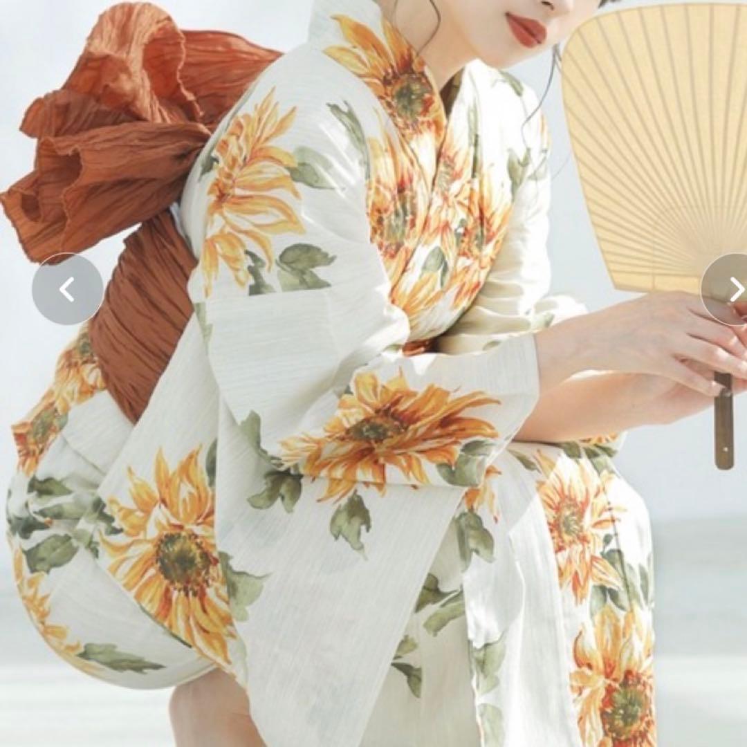 Dita 浴衣・帯3点セット 向日葵