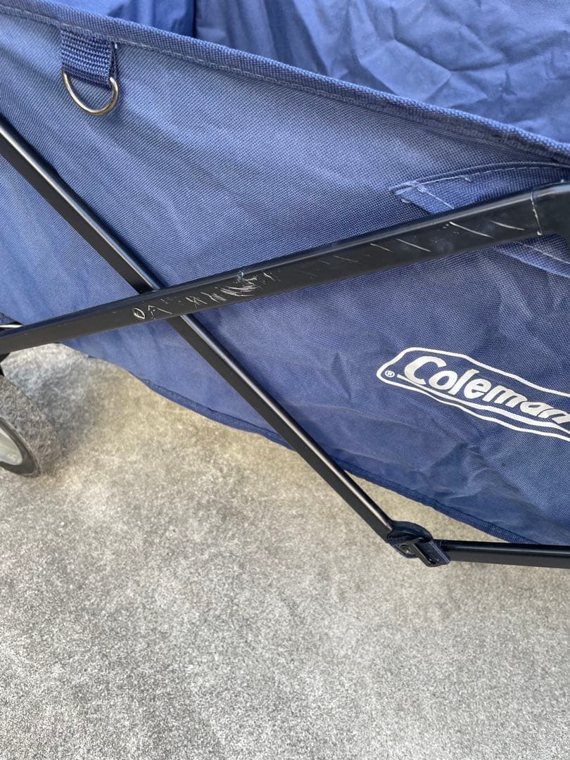 Coleman　折りたたみワゴン　ネイビー　アウトドア　キャリー　人気商品‼️