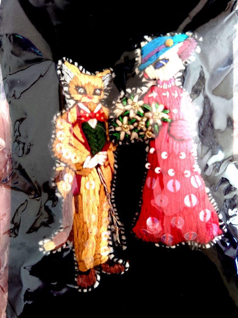 未開封 刺繍ブローチ バロン ルイーゼ ジブリ展購入 耳をすませば 猫