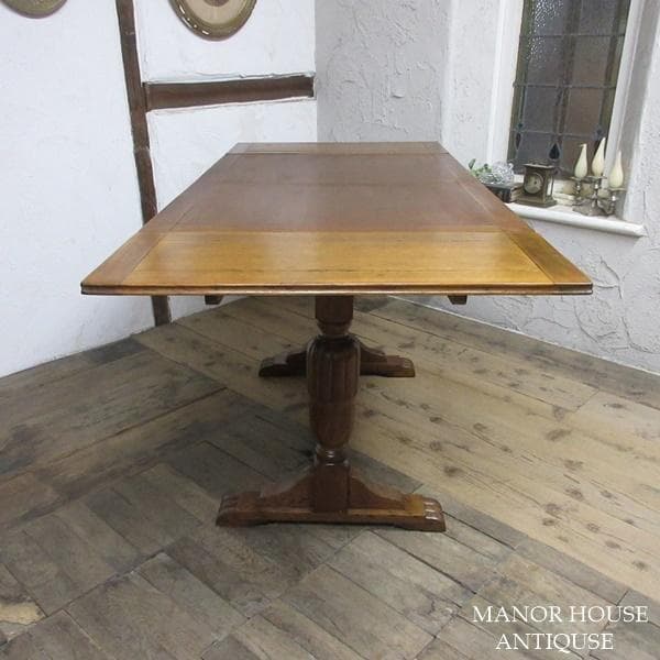 イギリス アンティーク 家具 ドローリーフテーブル ダイニング 英国 6239d