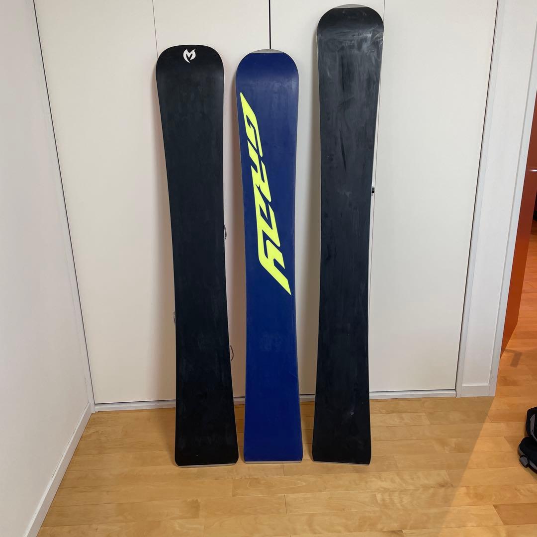 スノーボードアルペン用板３枚セット