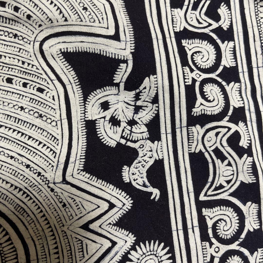 中国少数民族の古い青染め布