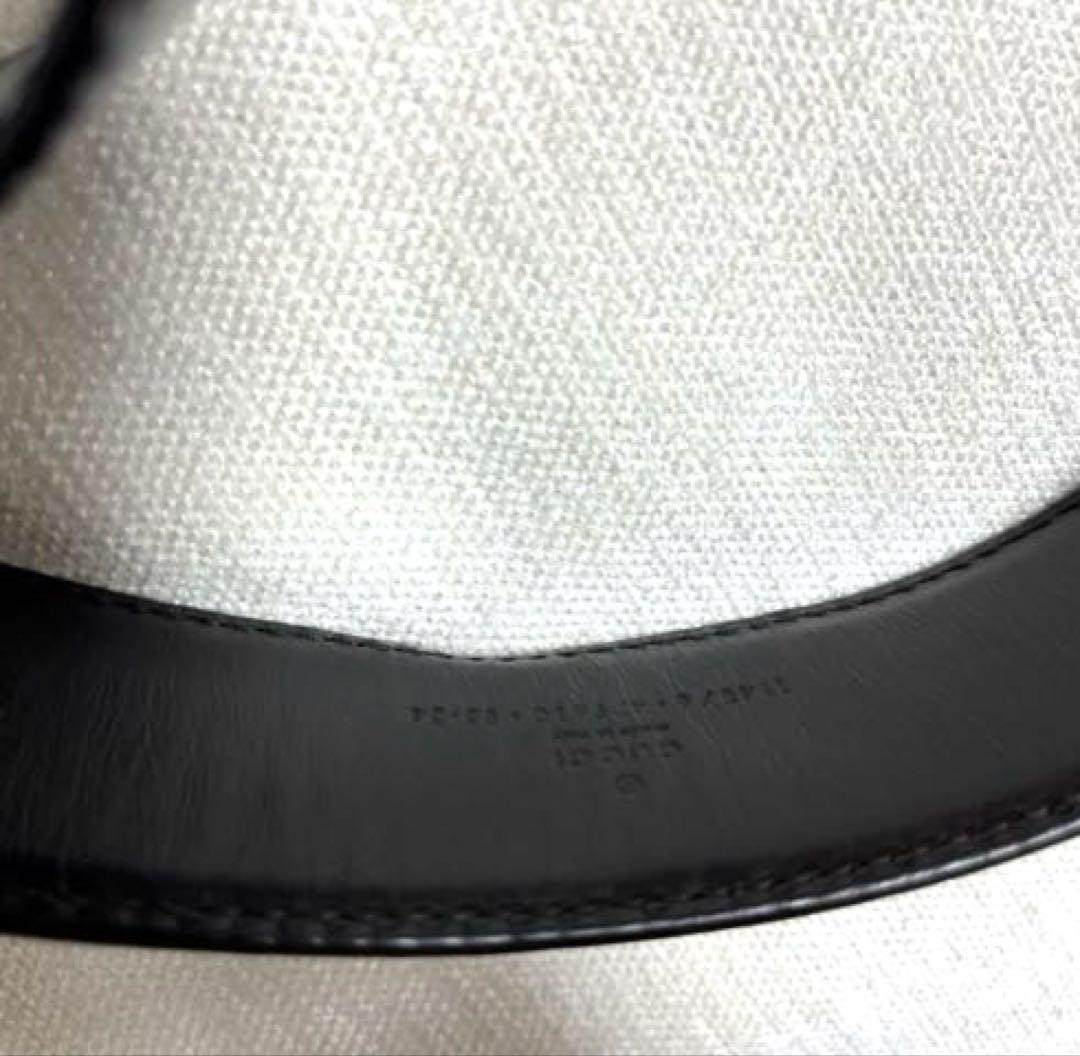 Gucci ブラウンレザーベルト ロゴバックル