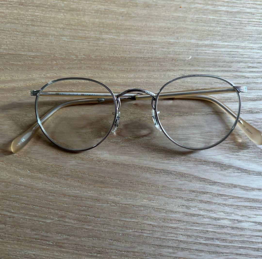OLIVER PEOPLES　メガネ　Hartfordメタルフレームクリアレンズ