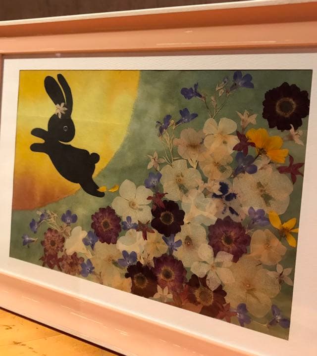 押し花アート　絵画