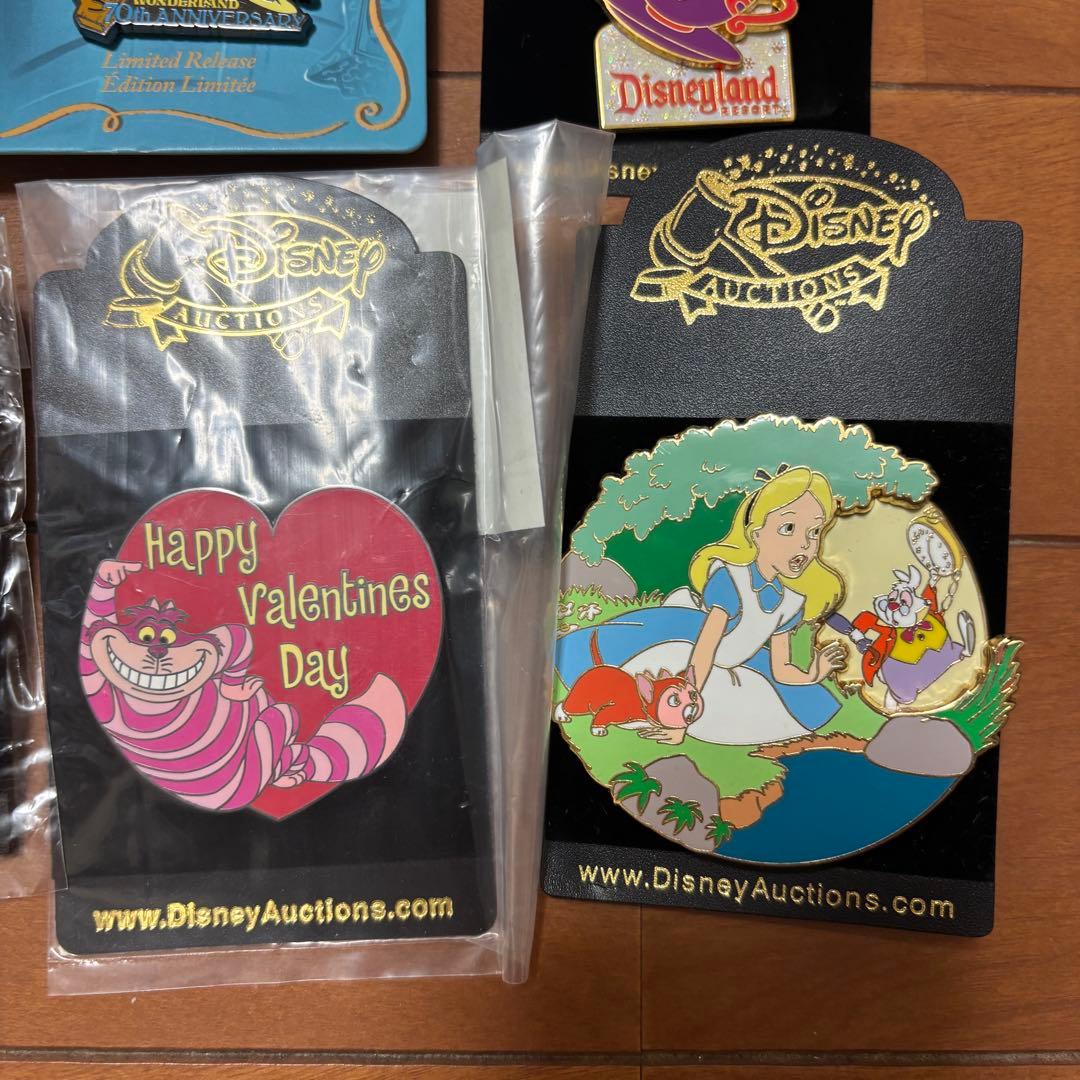 【新品未使用】不思議の国のアリス 海外ディズニー ピンバッジ ❶