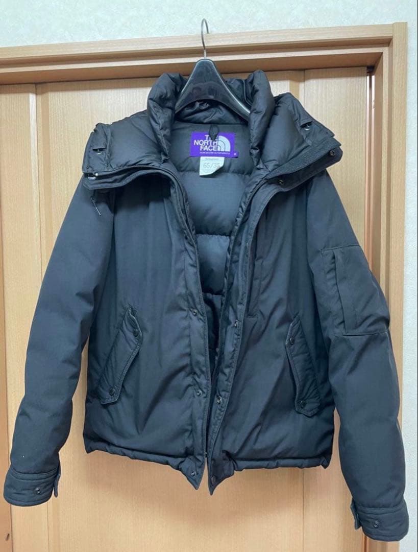 ノースフェイスパープルレーベル　65/35ショートダウン　M ブラック