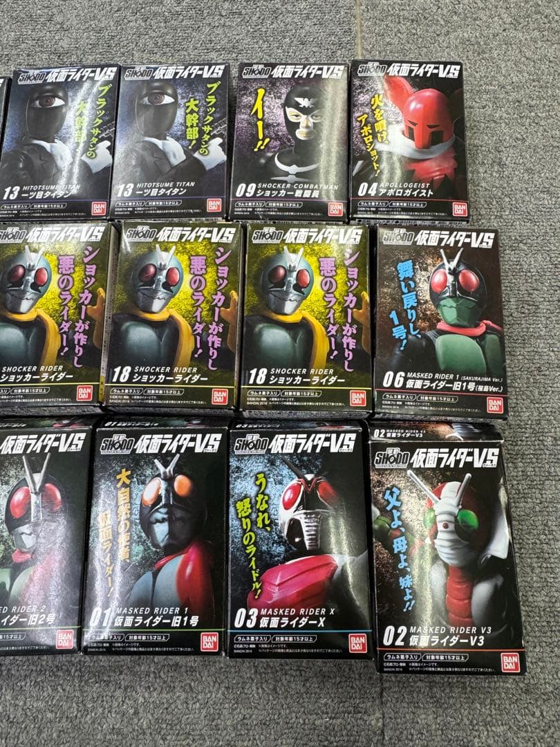 バンダイ 掌動 SHODO 仮面ライダーVS 18点　内袋未開封