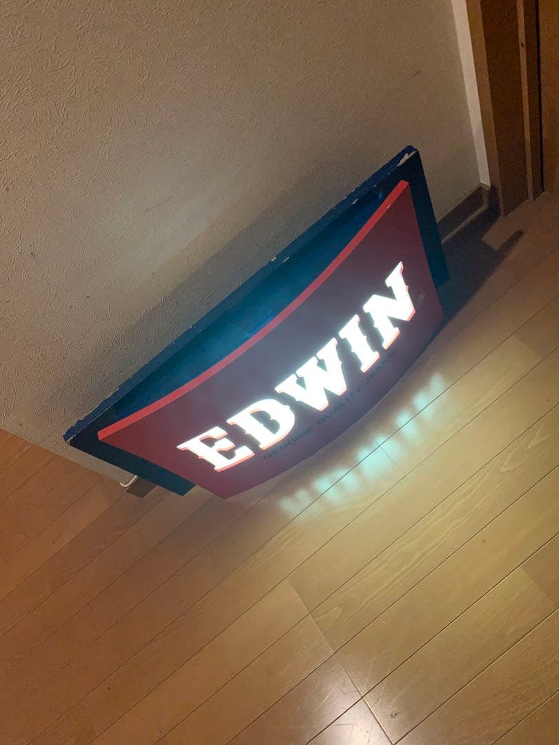 エドウィン　EDWIN 電飾看板　点灯確認ok品　大型照明