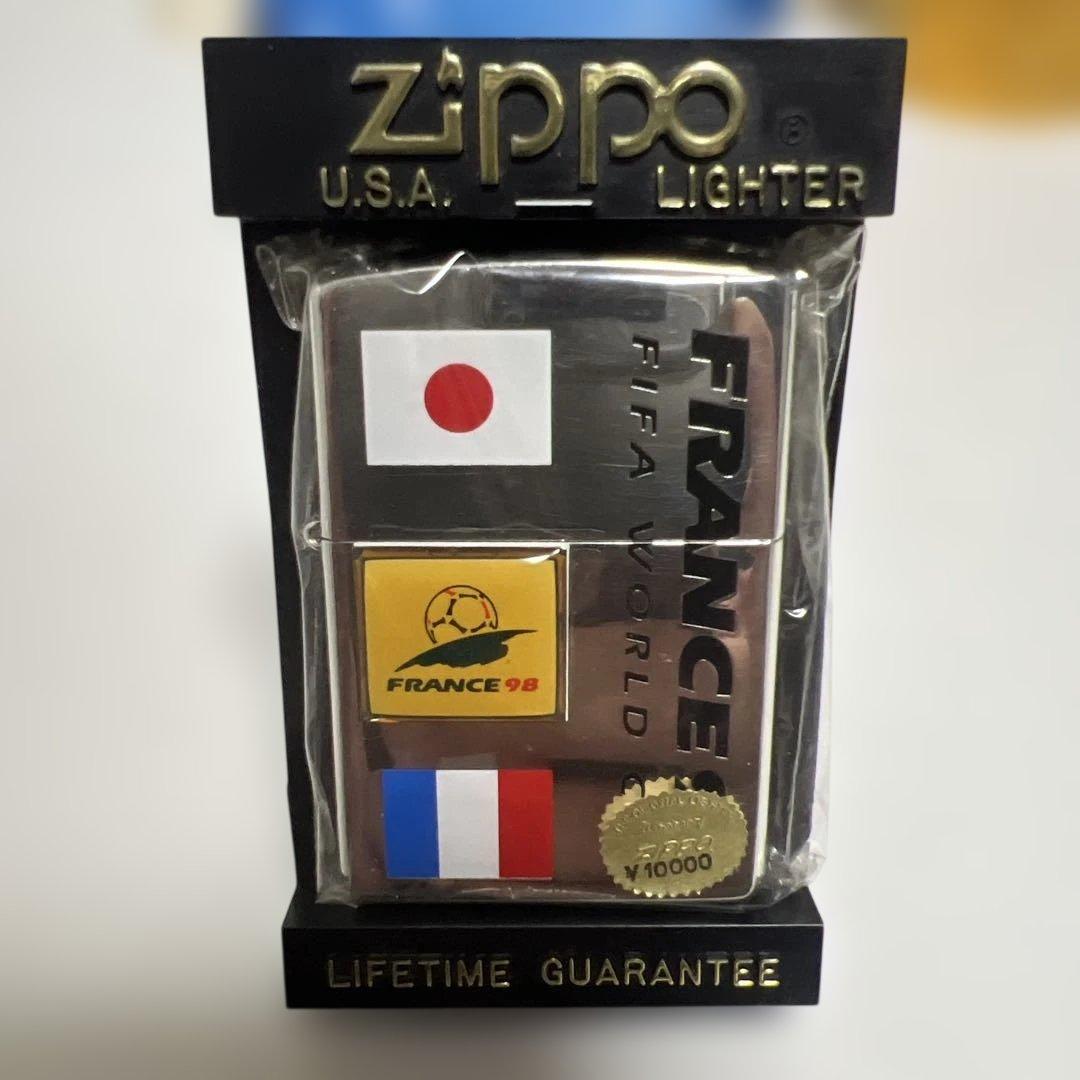【超希少/限定品】1998年 フランスW杯 ZIPPO 日本代表（No.4524