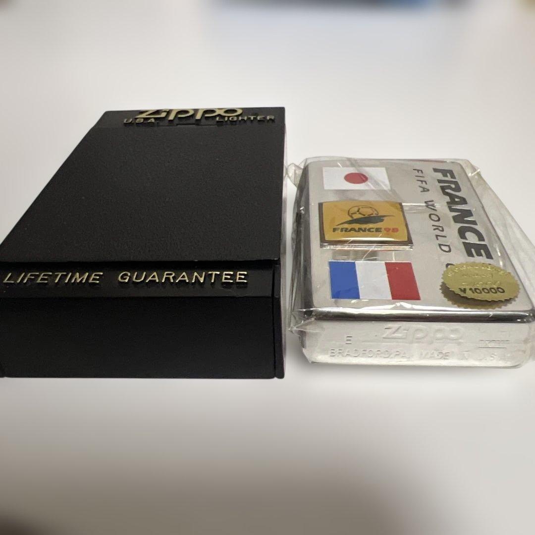 【超希少/限定品】1998年 フランスW杯 ZIPPO 日本代表（No.4524