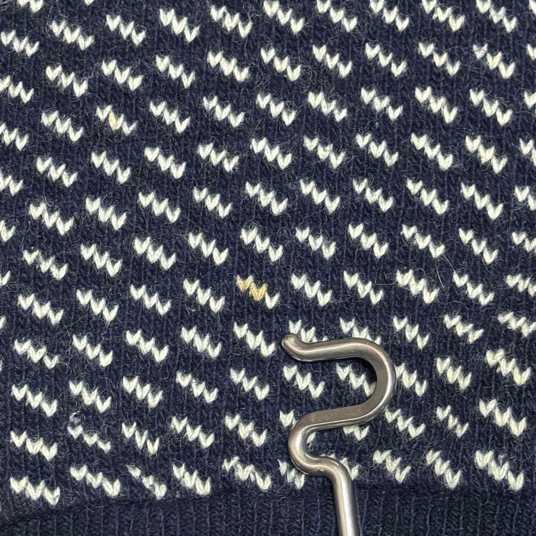 80年代 L.L.Bean バーズアイ セーター ネイビー